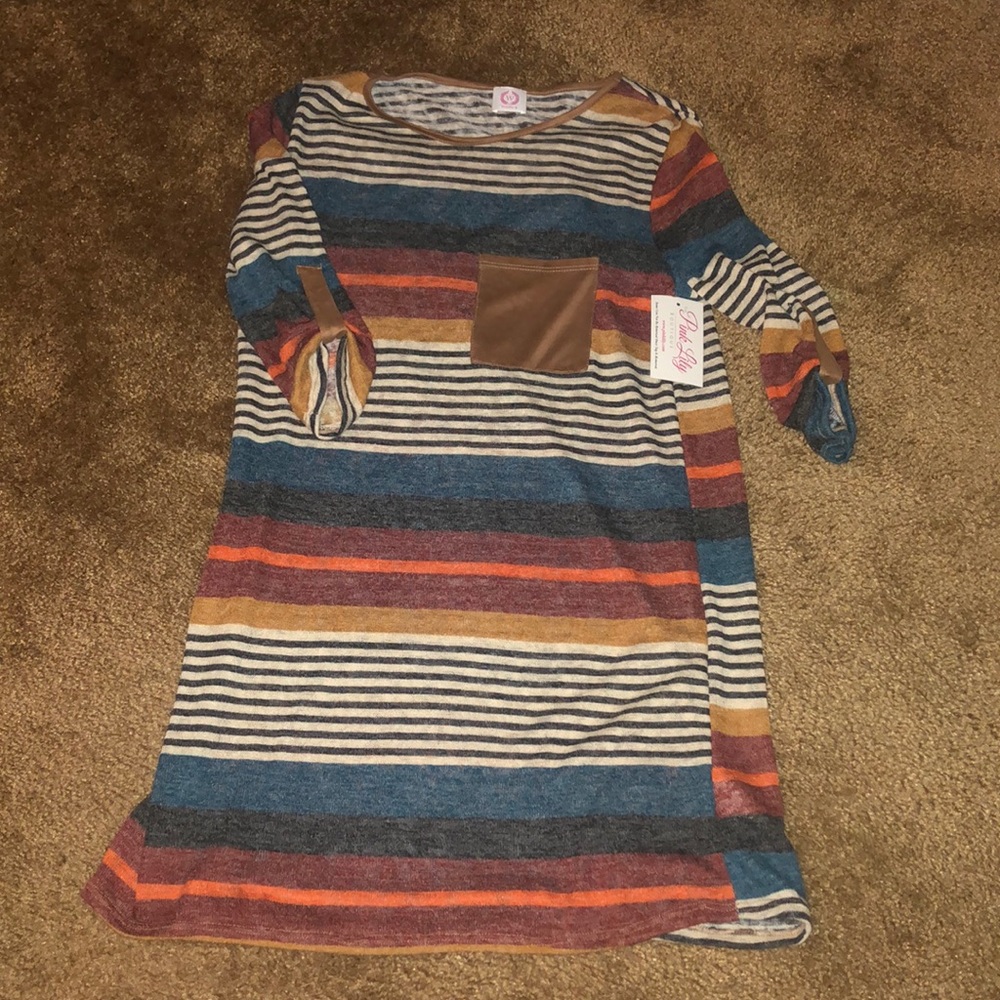 Pink lily sweater dress with tags